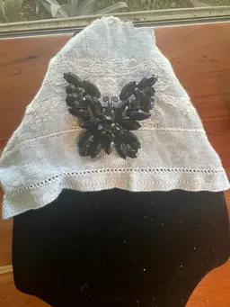 Vintage Weiss Black Butterfly Brooch