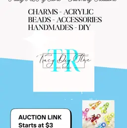 #196 - A Bag Of Charms Or Beads Or Acrylic As Shown