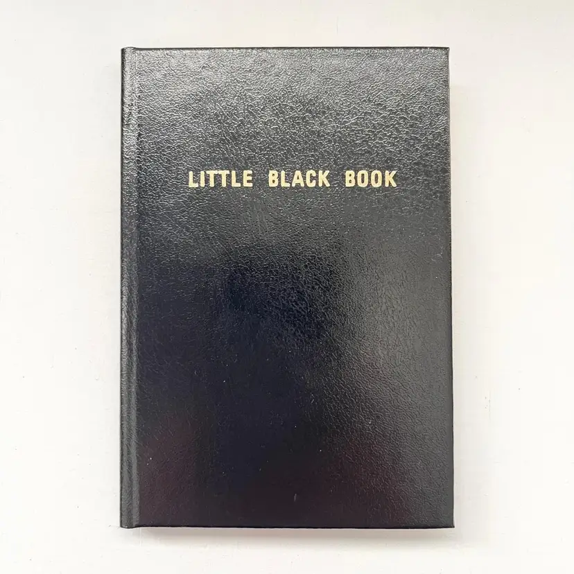 Little Black Book Mens Diary of Girls Phone Numbers Addresses Mini Pocket Journal Vintage