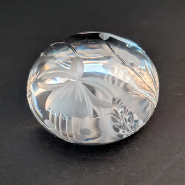 Royal Doulton Cut Crystal Paperweight