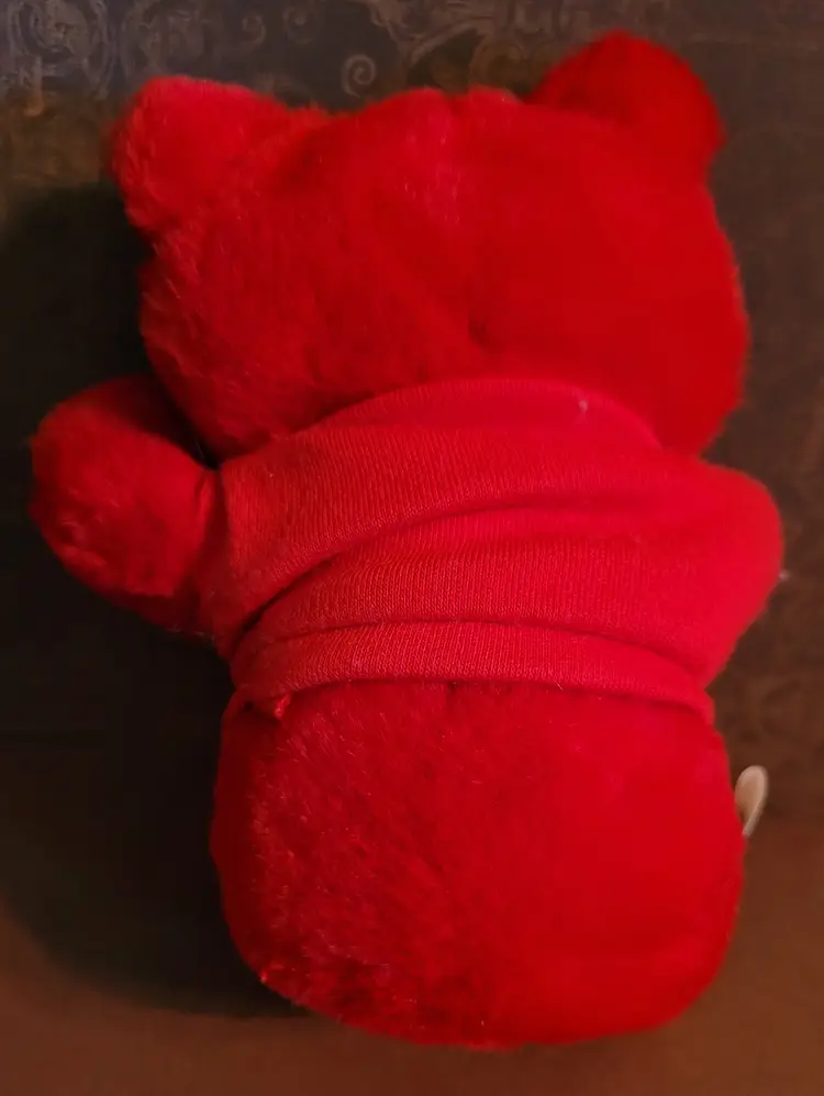 Vintage Burger King 'Crayola' Plush Red Bear c.1986 - As Is