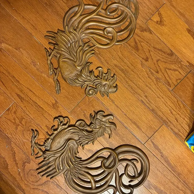 Germany Cast Metal Fighting Rooster Wall Decor