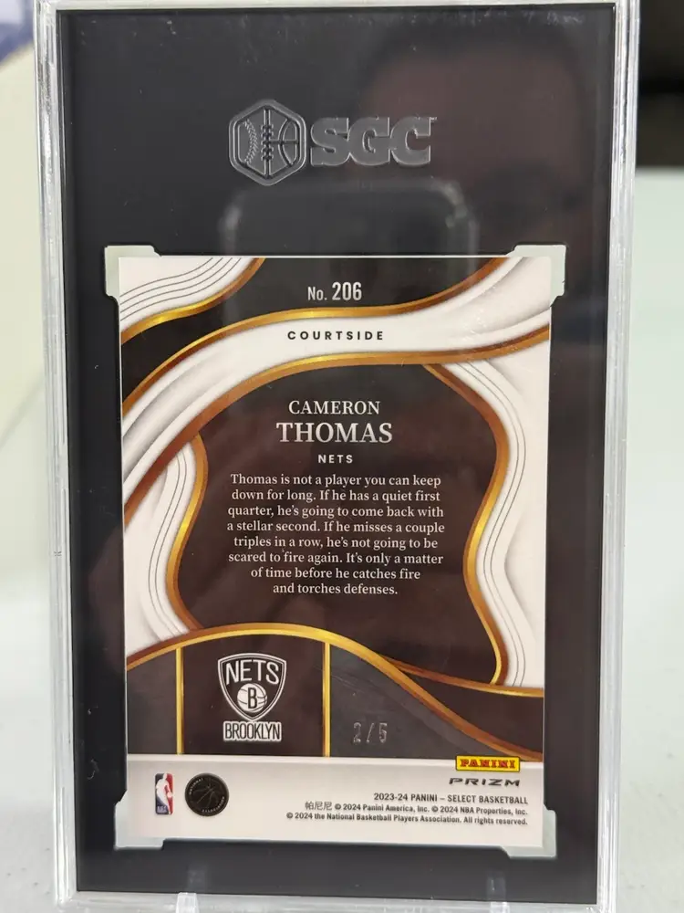 Cam Thomas Select Green Disco Prism SSP - SGC - Nets