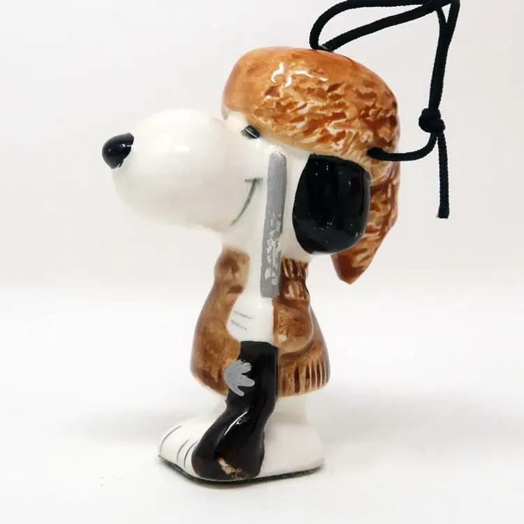 Snoopy Daniel Boone Ceramic Ornament - Peanuts