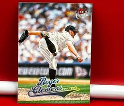 2003 Fleer Ultra Collector Baseball Trading Card Yankees Roger Clemens #186