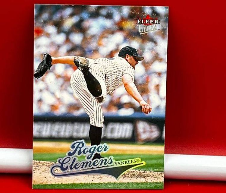 2003 Fleer Ultra Collector Baseball Trading Card Yankees Roger Clemens #186
