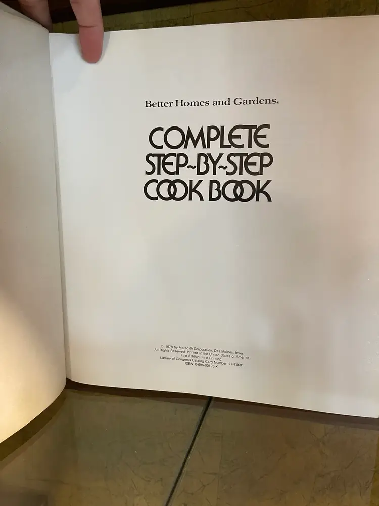 1978 Better Homes And Gardens Cookbook