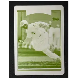 2006 Topps Series 2 Juan Pierre Yellow Printing Plate 1/1 Cubs