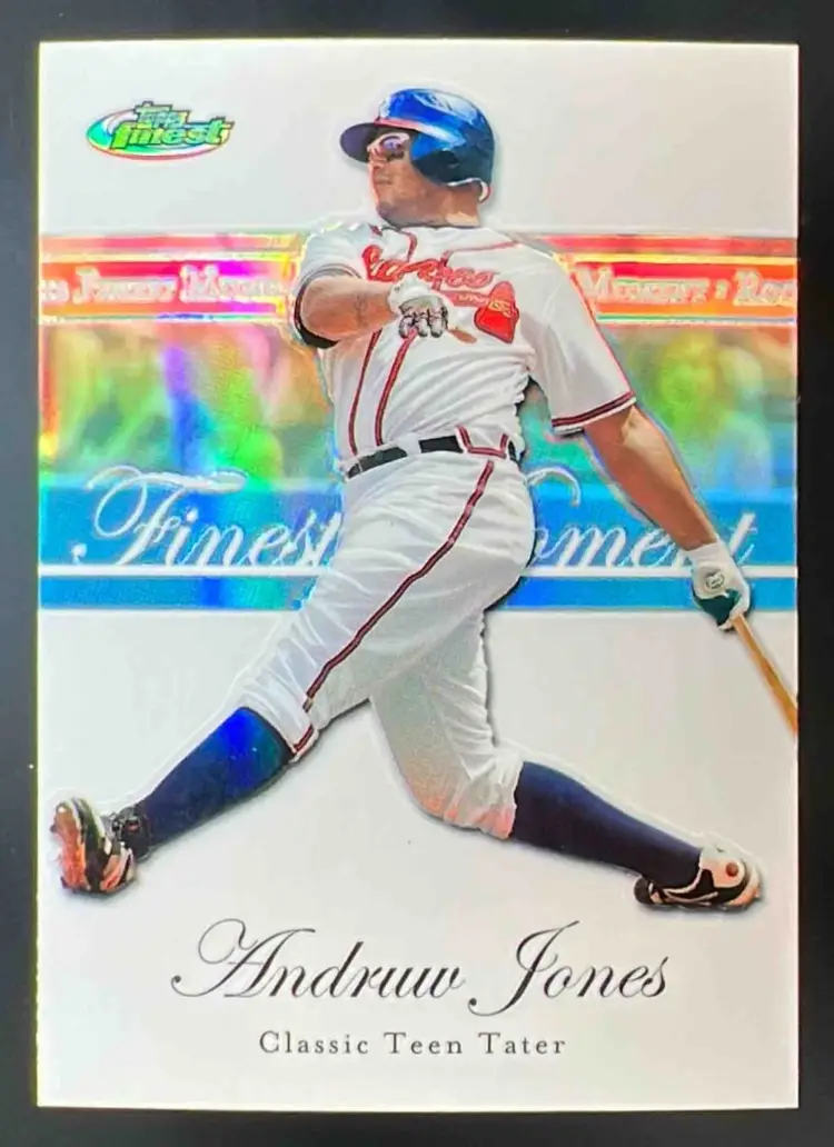 2007 Topps Finest Andruw Jones Rookie Moments Refractor #RFM-AJ Braves