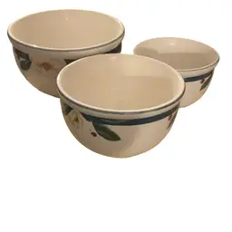 Stoneware Set 3 Mixing Bowls