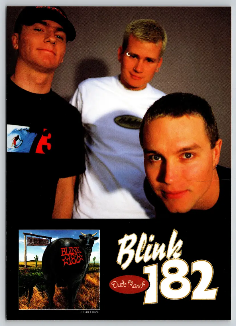Postcard Blink 182 New Album Dude Ranch Advertising MCA Tower Records Music - 14540