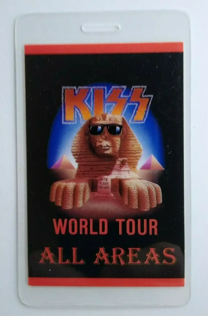 KISS Hot In The Shade Backstage Pass Original Hard Rock Music Concert