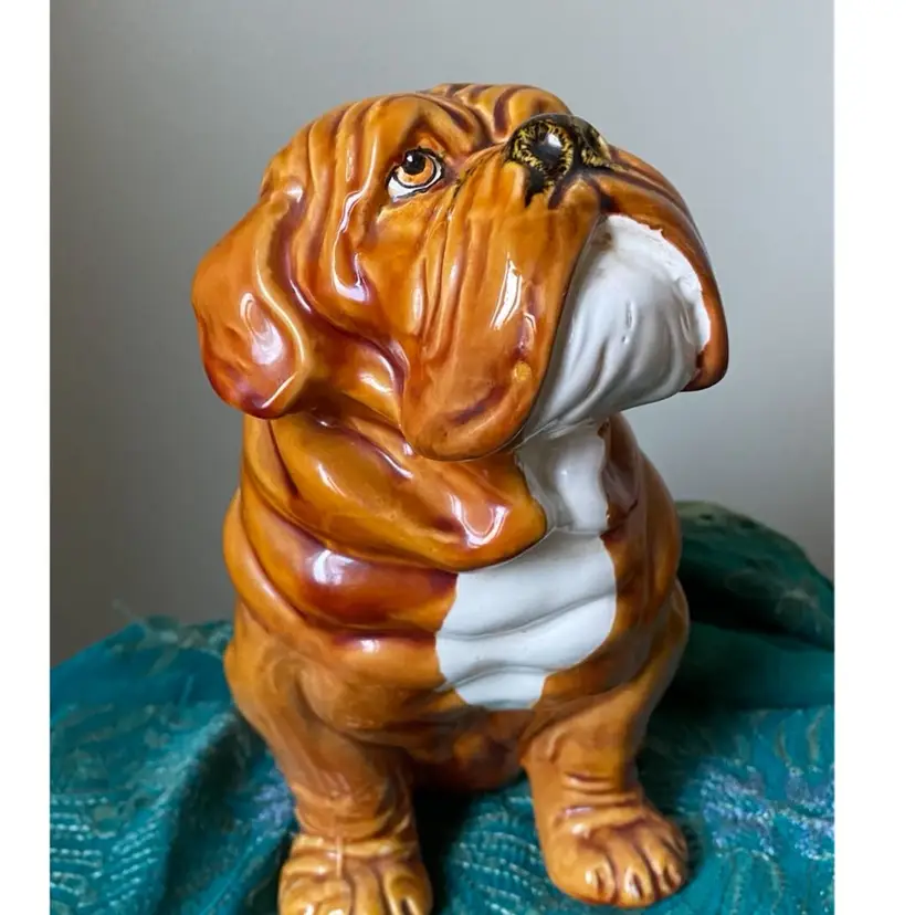 1960s BELLINI BULLDOG Hand Painted Made In Italy

