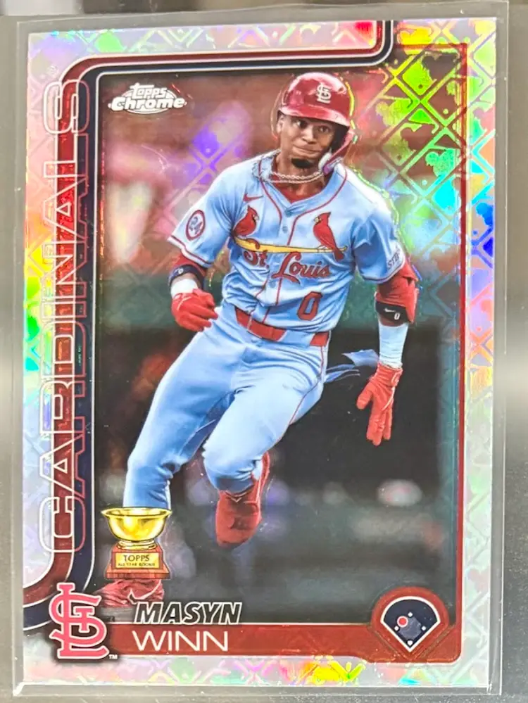 2025 Topps Chrome Logofractor Masyn Winn Rookie Cup St Louis Cardinals