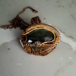 Gemstone Eye Wire Wrap