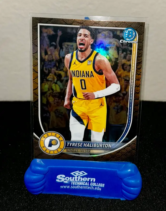 2025-26 Tyrese Haliburton Indiana Pacers Bowman Chrome Card