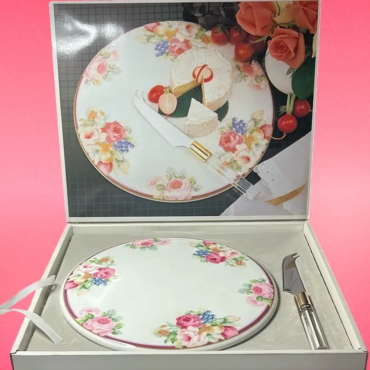 Mikasa - Japan Rosemead Cake Plate / Cheese Platter - Server Pattern # Fx013
1987- 1997 Now Discontinued