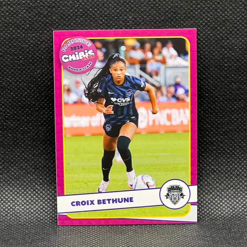 Croix Bethune 2024 Parkside Chibis Club Exclusive Rookie Edition Soccer Card Washington Spirit