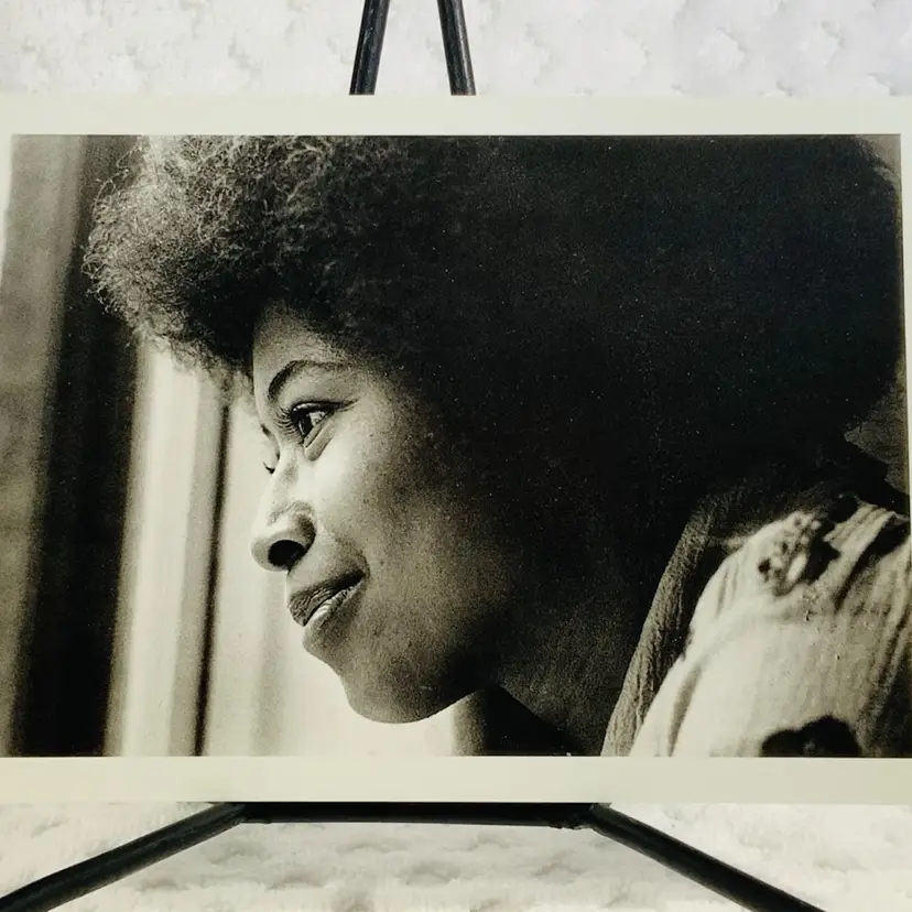 Vintage Postcard Black Writers
PHOTOGRAPHS BY JILL KREMENTZ
ALICE WALKER, New York, N.Y., March 11, 1974
Alice Walker (b. 1944), the daughter of a Georgia sharecropper, has become one of America's most prominent literary figures. She is author of eleven books of poetry and prose, including the semiautobiographical The Third Life of Grange Copeland (1970) as well as Meridian (1976) and the Pulitzer Prize-winning The Color Purple (1982).