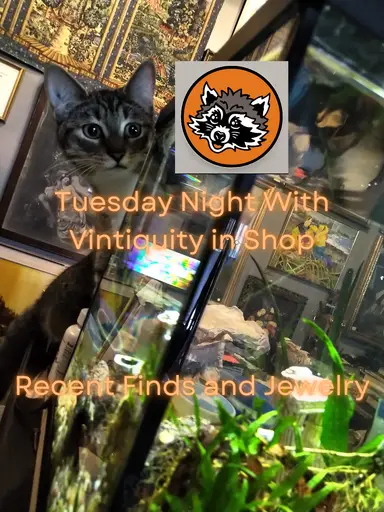 Tuesday Night at the Antique Shop Recent Finds and Jewelry!