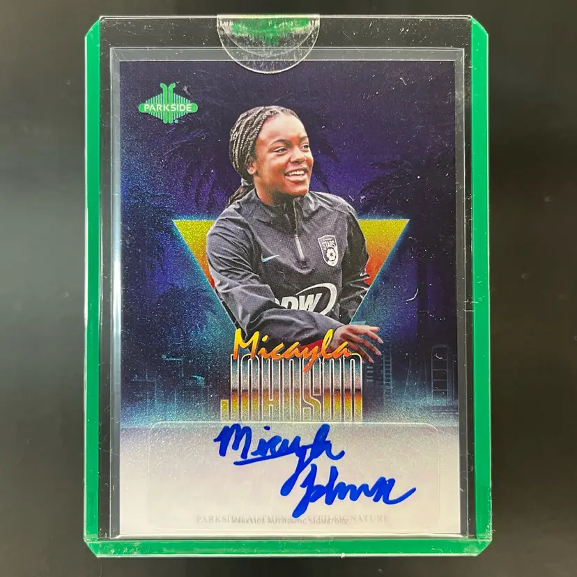 Micayla Johnson 2025 Parkside NWSL Retro Rookie /89 Autograph Soccer Card