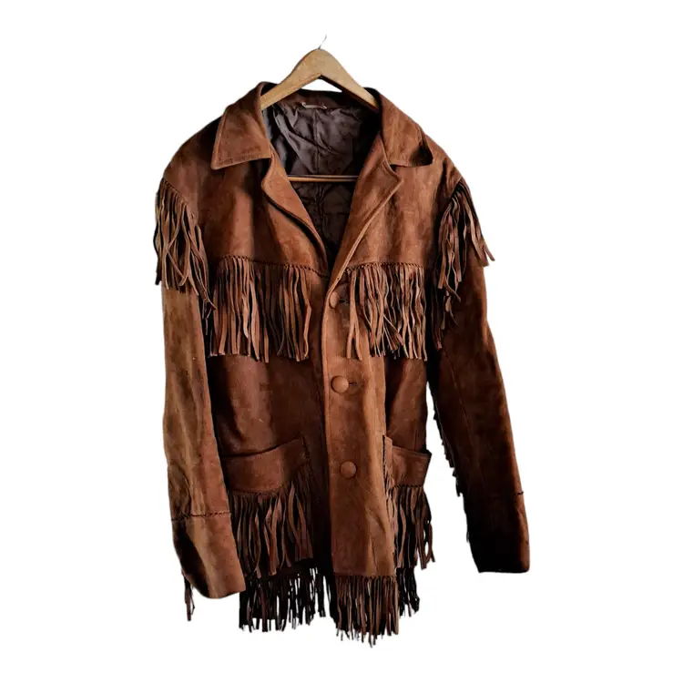 Vintage 60s Joo-Kay Western Suede Fringed Jacket