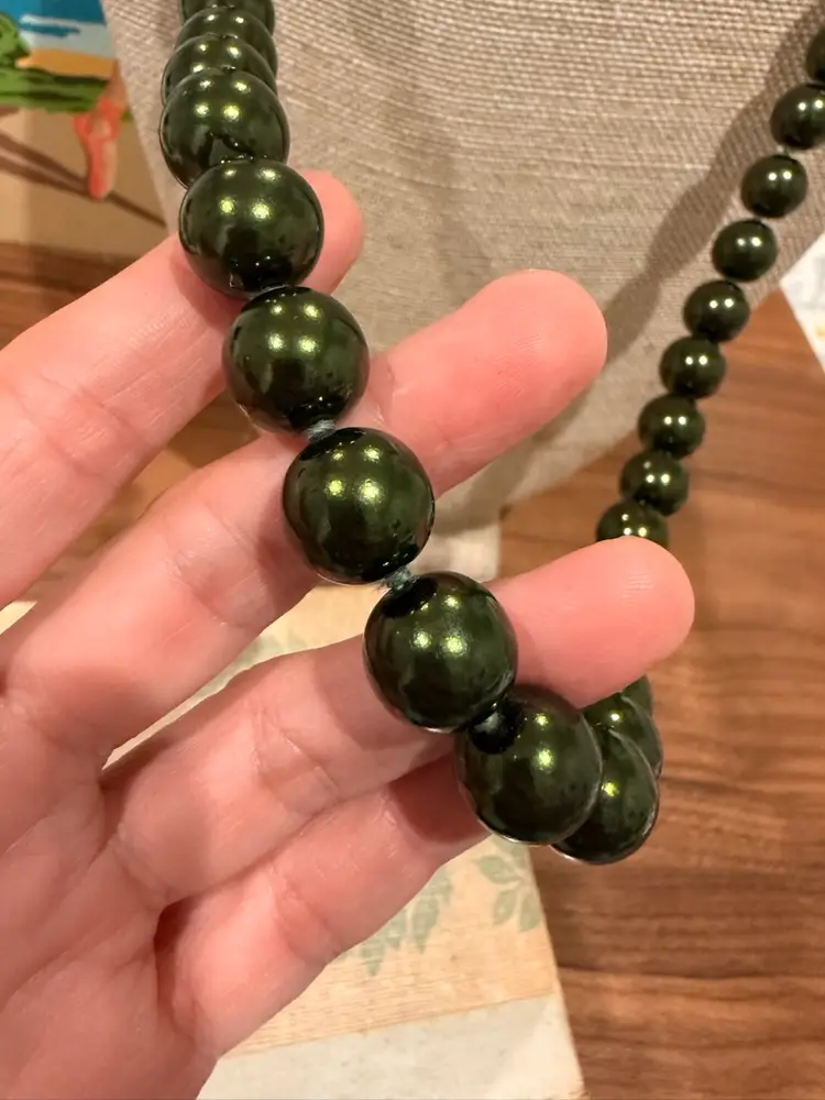 Joan Rivers Faux Black Pearl Bead Necklace