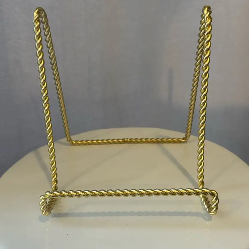 Gold Tone Display Stand