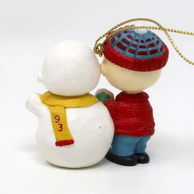 Charlie Brown & Snowman Ornament - Peanuts Christmas Decor