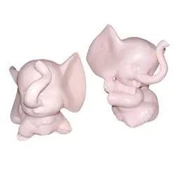 Ceramic Pink Pig Figurines - Adorable