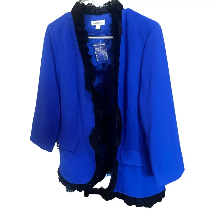18 Vintage New Old Stock, Blue Joan Rivers Career Blazer Medium