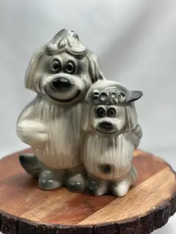 Vintage Galpin Ford Dealer Florence Ceramics Promo Piggy Bank Cartoon Dog