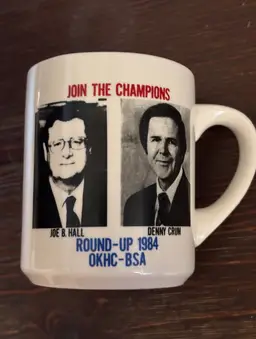 RARE! Vintage 1984 Ky Wildcats Hall & Crum Mug