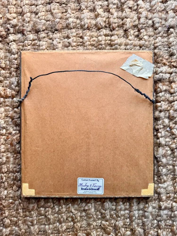 Vintage 1975 Needlepoint – Flower Vendor Cart