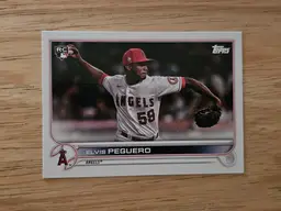 2022 Topps Series Two Baseball Rookie RC Elvis Peguero Los Angeles Angels Card #541