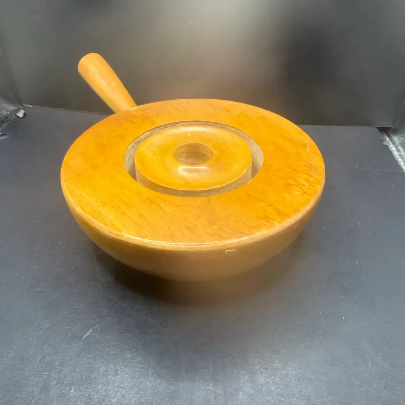 Hand Crafted Wood Candle Holder