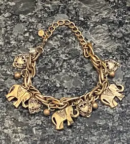 Elephant Charm Bracelet