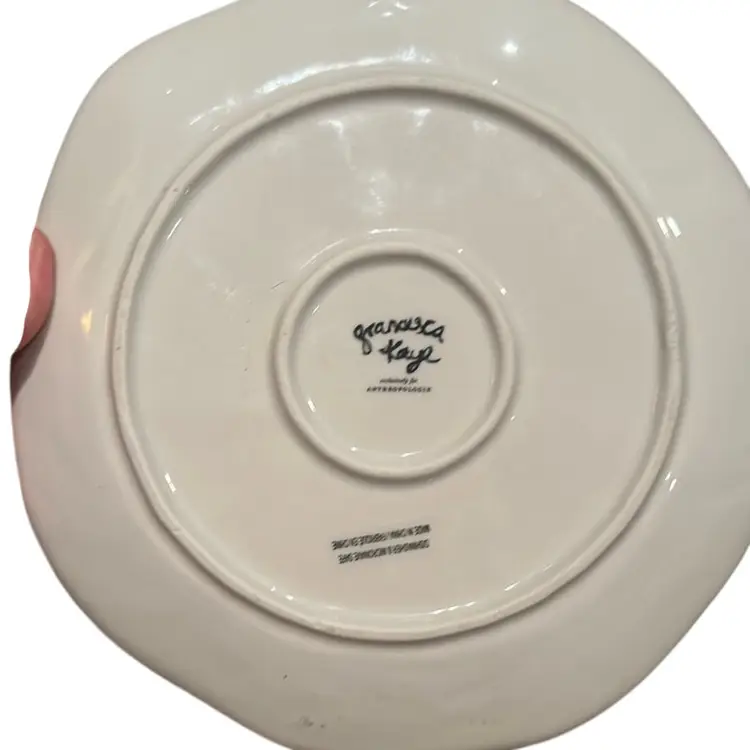 Anthropologie Francesca Kaye 9” Pansies Plate