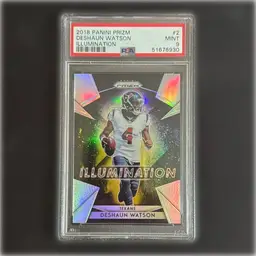100% Weird AF Deshaun Watson Illumination Silver Prizm PSA 9 TRASH SLAB $$ Low Price $$