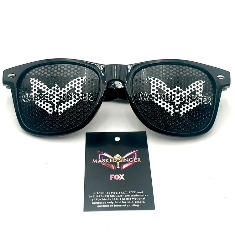 Fox's The Masked Singer Black Rimmed Style Sunglasses NEW