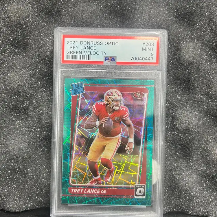Trey Lance Green Velocity Psa 9