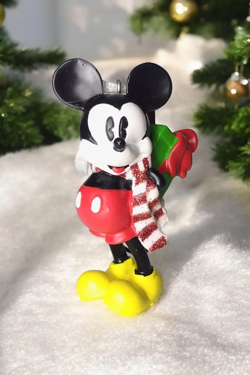 Hallmark Disney Mickey Mouse Christmas Ornament 2016 Glitter Gift Holiday