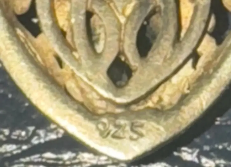 Multicolor Gem Sterling Silver Cross Marked 925 3.5” Long 32 Grams Stunning