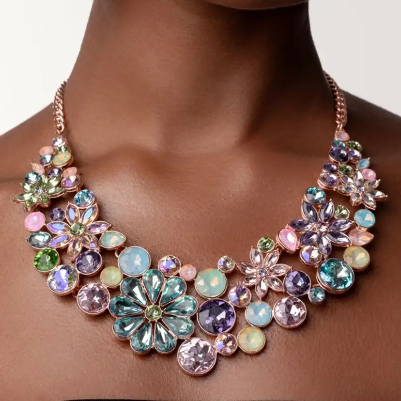 Floral Fantasy Gemstone Necklace