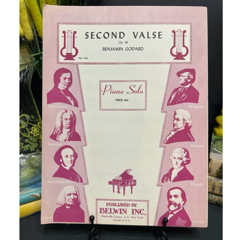 MARKDOWN! Second Valse Benjamin Godard & L'Avalanche St. Heller Piano Solo Sheet Music, 2 Sets Of Belwin Inc