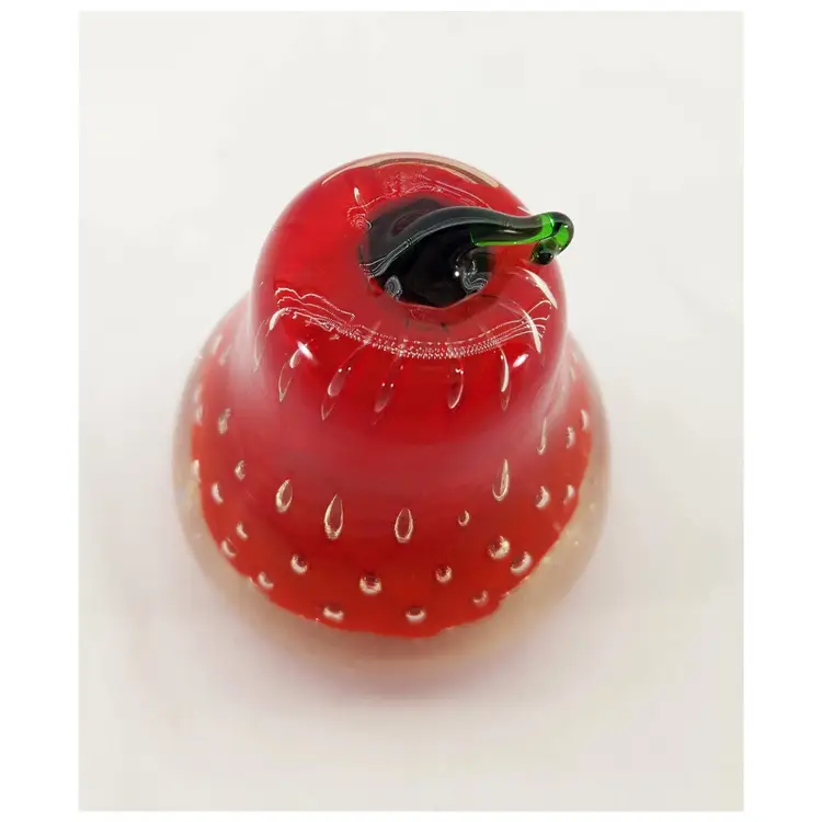 Vintage Art Glass Bullicante Pear Paperweight