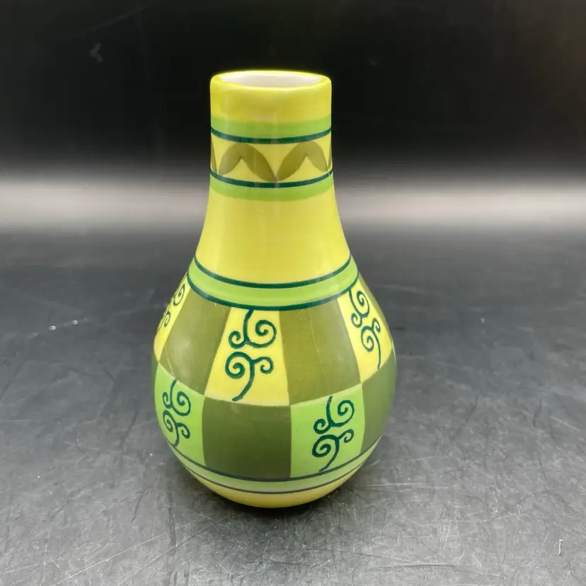 Bud Vase Hand Painted In Thailand- Beautiful Colors