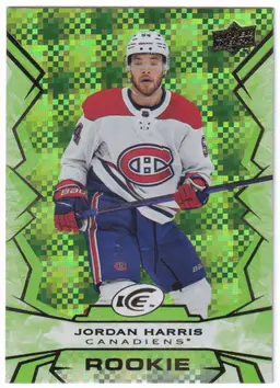 2022-23 Upper Deck Ice Green #147 Jordan Harris Montreal Canadiens Hockey Card