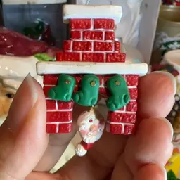 Hallmark Santa Dangle Brooch