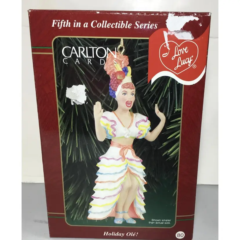 Holiday Ole Carlton Cards Ornament 1999 I Love Lucy 5th in Series Carmen MIranda